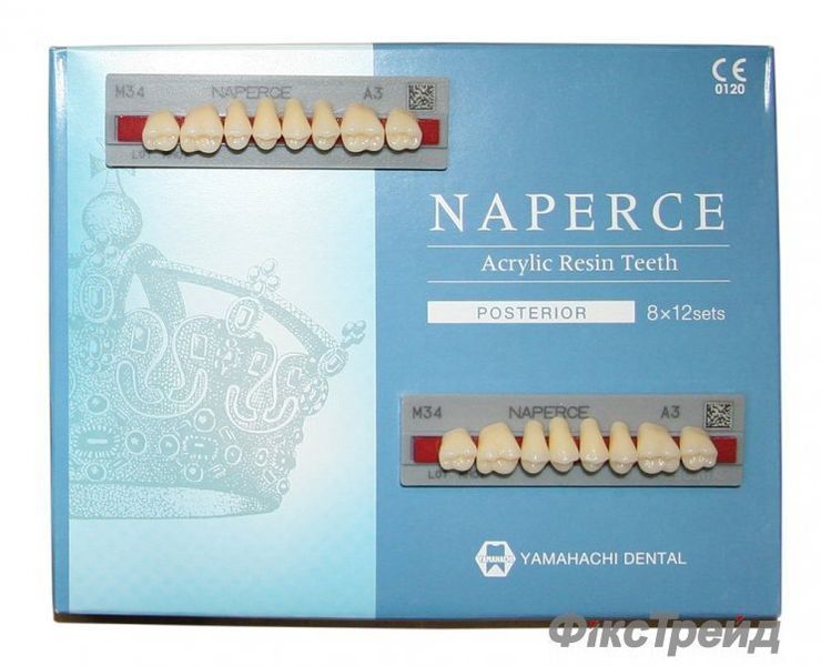 Зуби акрилові жувальні NAPERCE,(Yamahachi Dental) 8 шт. 2790 фото